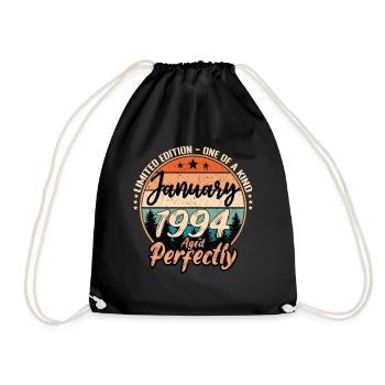 Janvier 1994 anniversaire 1994 légendes Janvier - Sac de sport léger - noir - Devant