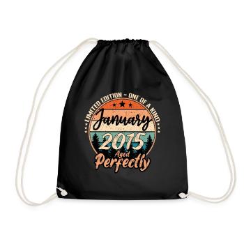 Janvier 2015 anniversaire 2015 légendes Janvier - Sac de sport léger - noir - Devant