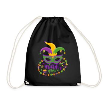 Mardi Gras - Turnbeutel - Schwarz - Vorne