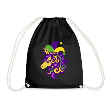 Mardi Gras - Turnbeutel - Schwarz - Vorne