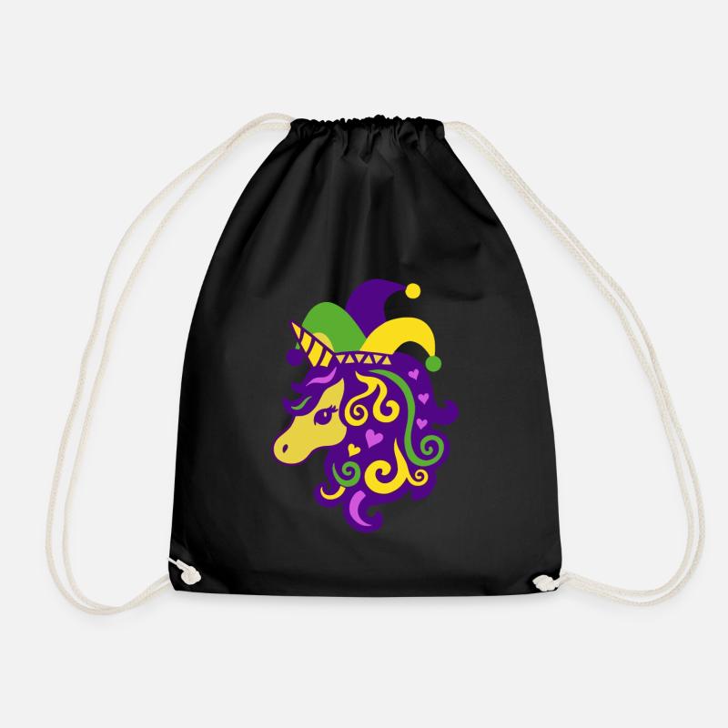 Mardi Gras - Drawstring Bag - black
