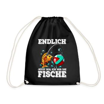 7e anniversaire pêcheur à la ligne - Sac de sport léger - noir - Devant