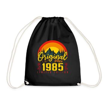 Anniversaire 1985 Anniversaire né en 1985 cadeau - Sac de sport léger - noir - Devant
