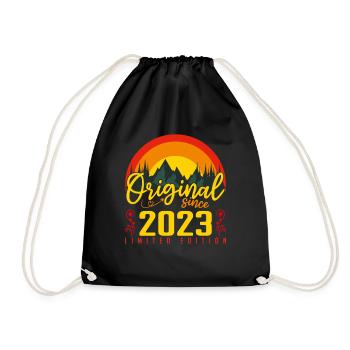 Anniversaire 2023 Anniversaire né en 2023 cadeau - Sac de sport léger - noir - Devant