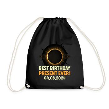 Solar Eclipse - Explore the Darkness - Drawstring Bag - black - Front