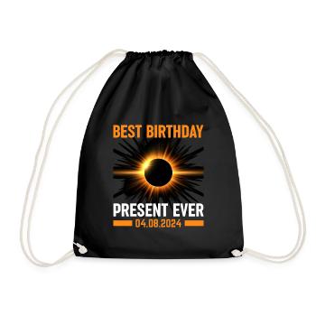 Solar Eclipse - Explore the Darkness - Drawstring Bag - black - Front