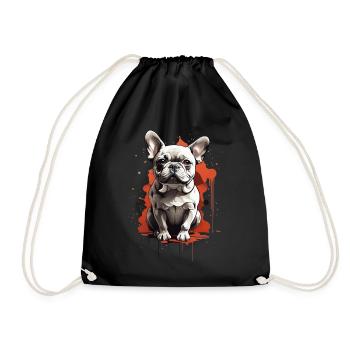 BOULEDOGUE FRANÇAIS MIGNON - Sac de sport léger - noir - Devant