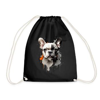 BOULEDOGUE FRANÇAIS MIGNON - Sac de sport léger - noir - Devant