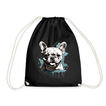 BOULEDOGUE FRANÇAIS - Sac de sport léger - noir - Devant