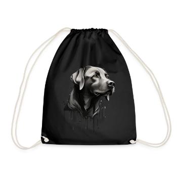 LABRADOR RETRIEVER NOIR CHIEN MIGNON LABRADOR - Sac de sport léger - noir - Devant