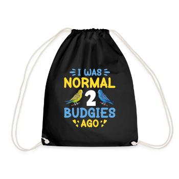 Budgerigar, Feathered Friend, Bird Watching - Drawstring Bag - black - Front