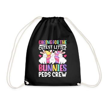 The fun continues on Easter Monday Easter time Easter - Drawstring Bag - black - Front