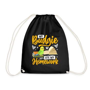 Ma perruche a mangé les devoirs - Sac de sport léger - noir - Devant
