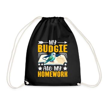 Ma perruche a mangé ses devoirs - Sac de sport léger - noir - Devant