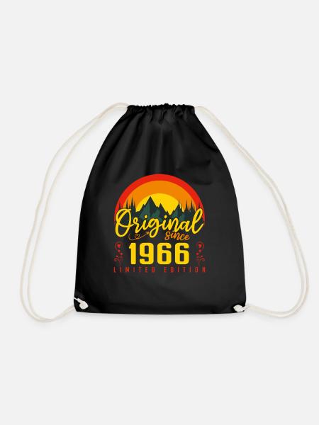 1966 Geburtstagsgeschenk 1966 Geburtstag - Turnbeutel - Schwarz