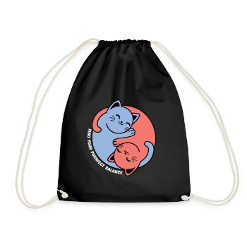 Trouvez votre équilibre parfait - Sac de sport léger - noir - Devant