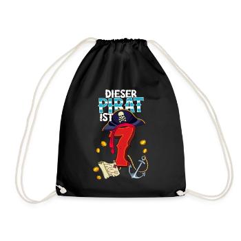 7e anniversaire Pirates - Sac de sport léger - noir - Devant