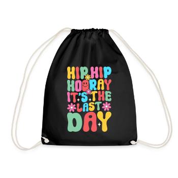 Last day of school Graduation Summer Holidays Pupils - Drawstring Bag - black - Front