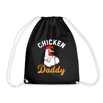 Chicky Daddy-For all cocks in the basket - Drawstring Bag - black - Front