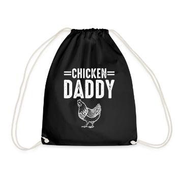 Chicky Daddy-For all cocks in the basket - Drawstring Bag - black - Front