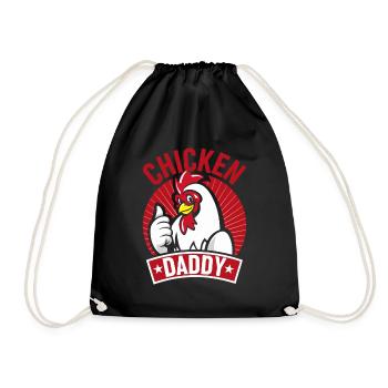 Chicky Daddy-For all cocks in the basket - Drawstring Bag - black - Front
