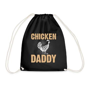 Chicky Daddy-For all cocks in the basket - Drawstring Bag - black - Front