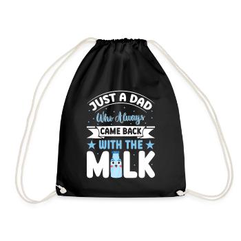 Juste un papa qui revenait toujours avec le lait - Sac de sport léger - noir - Devant