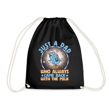Juste un papa qui revenait toujours avec le lait - Sac de sport léger - noir - Devant