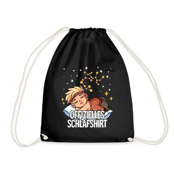 Chemise de sommeil officielle du zodiaque Sagittaire - Sac de sport léger - noir - Devant