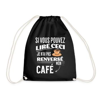 Humour Café Lecture - Sac de sport léger - noir - Devant