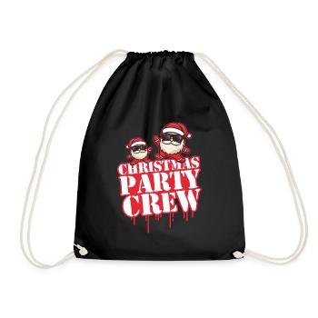 Fête de Noël Crew Noël - Sac de sport léger - noir - Devant