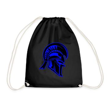 Casque spartiate symbole du guerrier - Sac de sport léger - noir - Devant