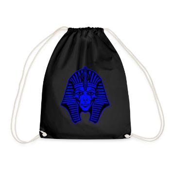 Pharao Porträt - Turnbeutel - Schwarz - Vorne