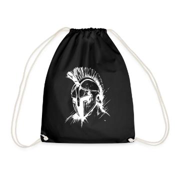 Spartaner Helm Gladiator - Turnbeutel - Schwarz - Vorne