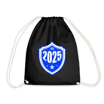 2025 jahr - Turnbeutel - Schwarz - Vorne