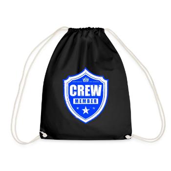 Crew Member - Drawstring Bag - black - Front