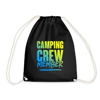 Camping Crew - Turnbeutel - Schwarz - Vorne