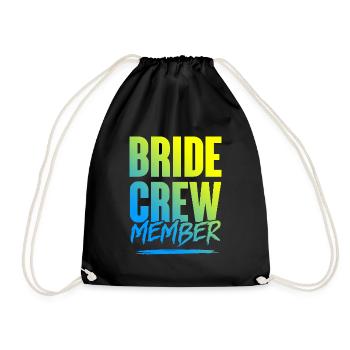 Bride Crew - Drawstring Bag - black - Front