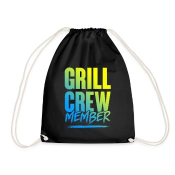 Grill Crew - Turnbeutel - Schwarz - Vorne