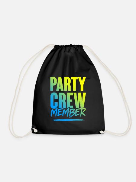 Party Crew - Turnbeutel - Schwarz
