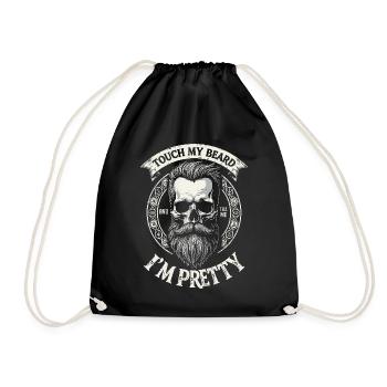 Touch My Beard and Tell Me I'm Pretty - Sac de sport léger - noir - Devant