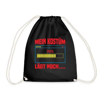 Mein Kostüm Lädt Noch - Turnbeutel - Schwarz - Vorne