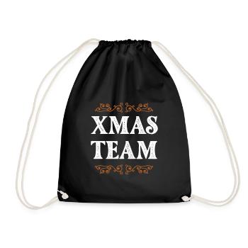 Xmas Team - Drawstring Bag - black - Front