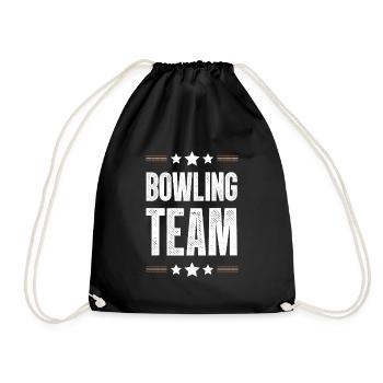 Bowling Team - Turnbeutel - Schwarz - Vorne
