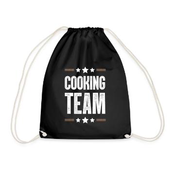 Cooking Team - Drawstring Bag - black - Front