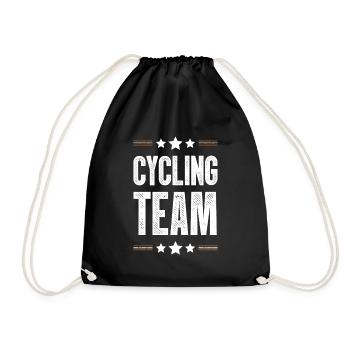 Cycling Team - Drawstring Bag - black - Front
