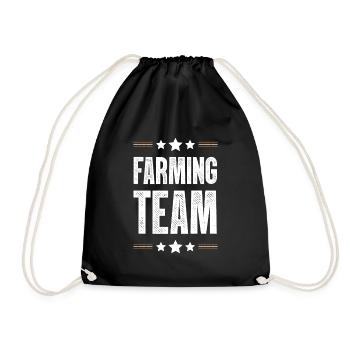 Farming Team - Turnbeutel - Schwarz - Vorne