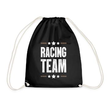 Racing Team - Drawstring Bag - black - Front
