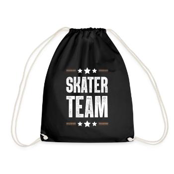 Équipe de patineurs - Sac de sport léger - noir - Devant
