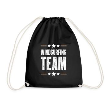 Windsurfing Team - Drawstring Bag - black - Front